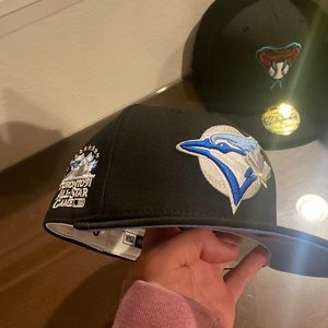 6/78 blue jays glacier blue 1991 Toronto Allstar game hat blue UV